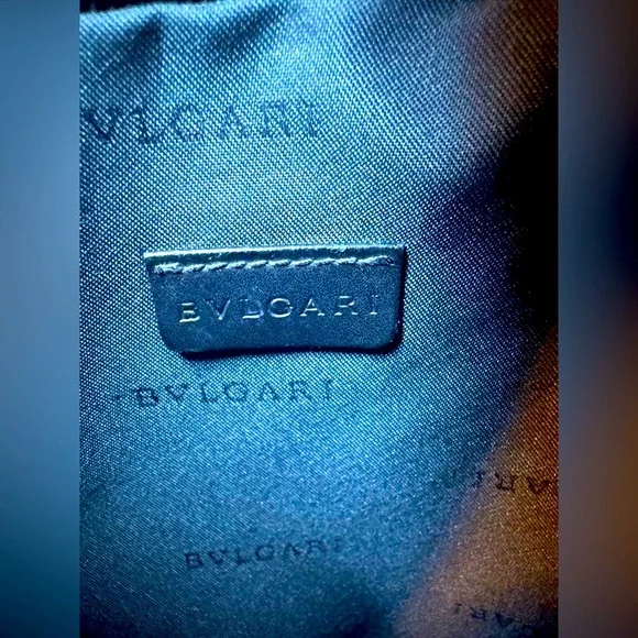 BVLGARI Monogram Canvas Crossbody Bag Rare Vintage 2000s Pristine AUTHENTIC - Picture 9 of 14